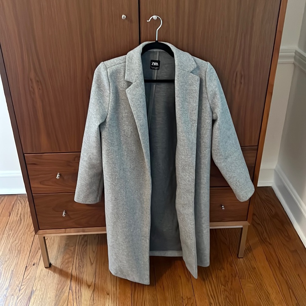 Grey Zara Pea Coat